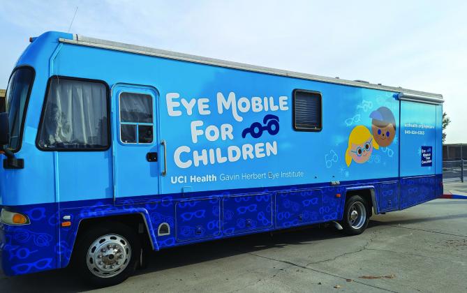 The Eye Mobile visits Tamura Elementary. PHOTOS BY SCOTT ROGERS / FOUNTAIN VALLEY LIVING MAGAZINE