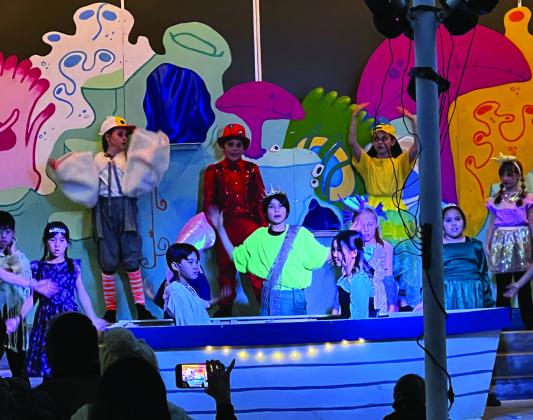 Gisler students brought Ariel and her buddies from under the sea to life in a production of “The Little Mermaid.” PHOTOS BY DR. KATHERINE PAVIDIS / GISLER ELEMENTARY SCHOOL